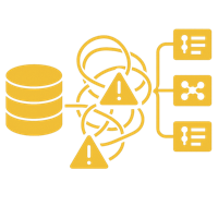 Mock testing management icon