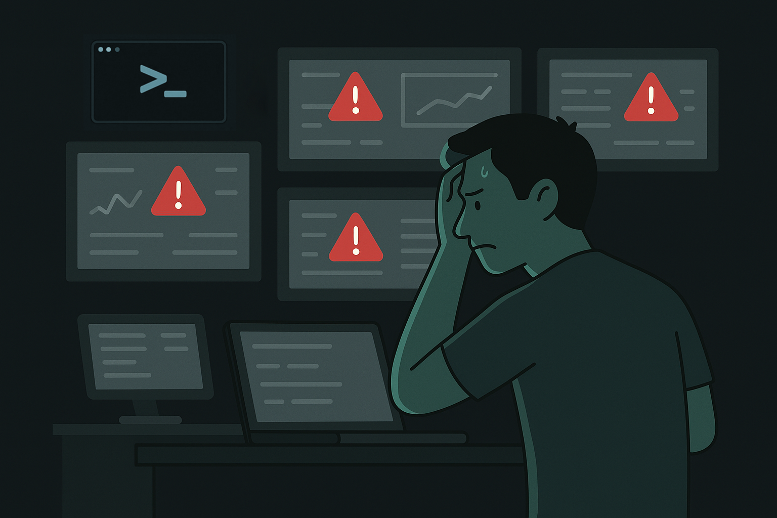 Dashboard showing APM and observability metrics for production issues